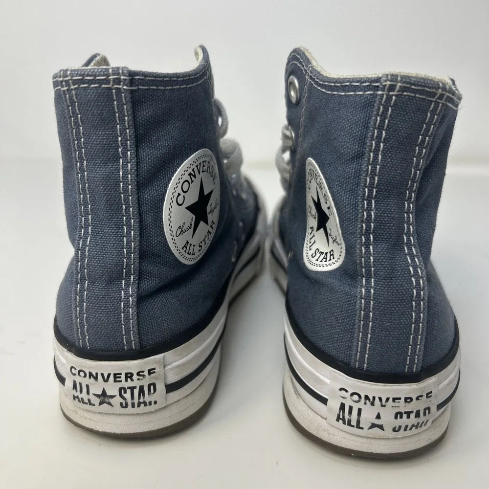 Converse Chuck Taylor All Star EVA Lift Platform High Lakeside Blue Youth Sz 12